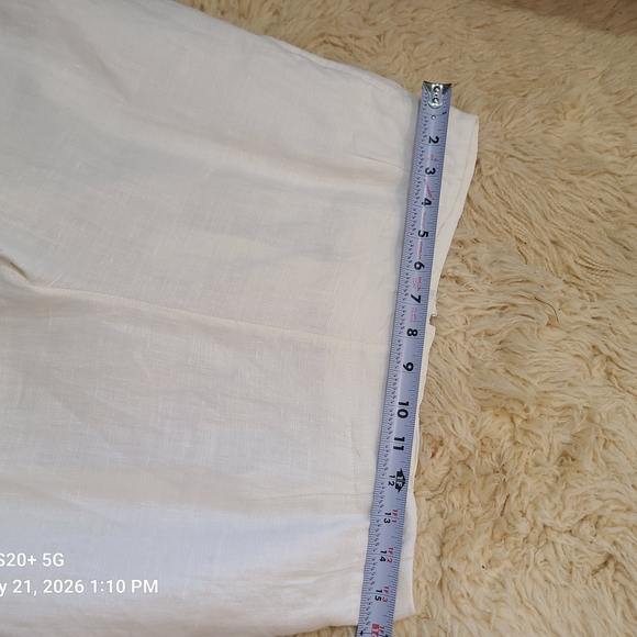 White Linen Pants - Picture 13 of 16